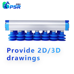 Eingebauter Vakuumgenerator-Greifer mit Silikon-Saugnäpfen für Roboterarm Automatisiertes Materialhandhabungssystem - Product Image 4