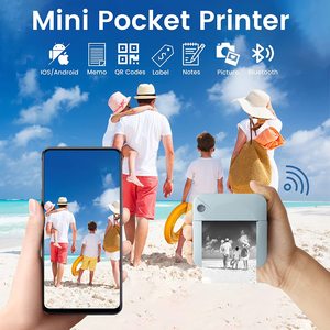Mini Impresora Térmica Portátil de Bolsillo, 200dpi, USB, Impresora de Etiquetas y Fotos sin Tinta, 1200mAh, Impresora de Mano para Fiestas de Cumpleaños Infantiles - Product Image 5