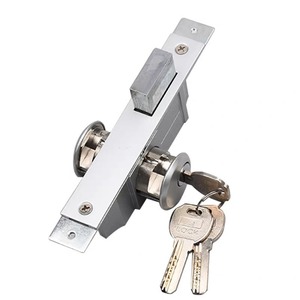 Glass Door Lock Stainless Steel Concealed Deadlock <b>Key</b> Operated For Sliding Glass Door Aluminum Frame - Product Image 2