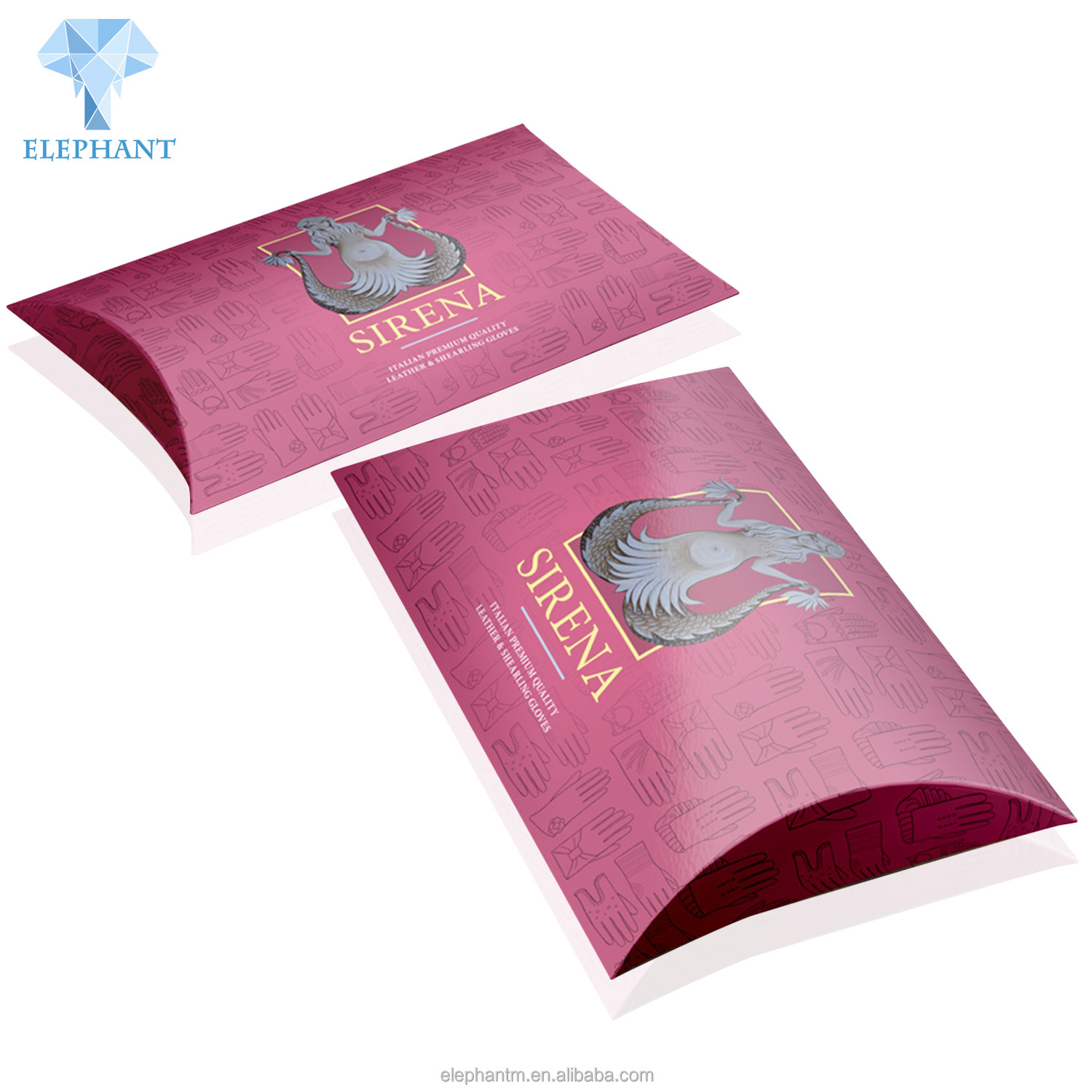 Luxury Hair Gift Wig Packaging Colorful Pillow Boxes Paper Gift Small Pillow Box Packaging