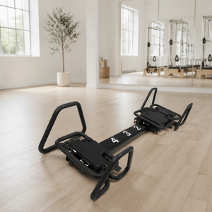 เครื่องรีฟอร์มเมอร์อลูมิเนียม <span class=keywords><strong>MEGAPRO</strong></span> M3K แบบแบน รุ่นเชิงพาณิชย์ ระดับมืออาชีพ Evo เครื่องพิลาทิสแบบพกพา ปรับได้ - Product Image 4