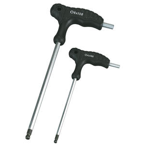 Outils, clés, clés hexagonales avec poignée en plastique anatomique et embout sphérique - Product Image 1