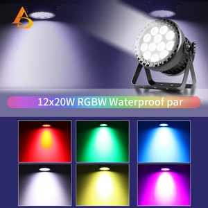 Luz LED Par RGBW AICPOSE IP65 a prueba de agua de 12x20W para bodas y fiestas al aire libre, luz Par DMX512 - Product Image 6