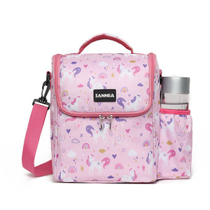 Kids 300D <b>Insulated</b> <b>Lunch</b> Bag Fashion Durable Adjustable Strap Water Resistant Large Capacity Thermal Food Container School Use - Product Image 4