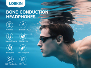 2026 年新款无线耳机骨传导防水夹式耳塞，带 IPX8 8GB MP3 功能，适合游泳和运动 - Product Image 5