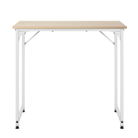 Bureau d'ordinateur de bureau de 32 pouces avec cadre en métal pieds réglables Table d'écriture de surface anti-rayures résistante à l'eau pour l'étude à domicile