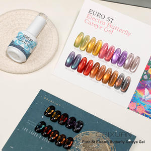 Caixuan Butterfly Cat Eye Gel politur Kein Tpo und kein Hema Cat Eye Benutzer definiertes Logo Sehr gut UV-Nagel Cat Eye Gel politur einweichen - Product Image 4