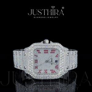 Best Quality Moissanite Diamond Quartz <b>Watch</b> <b>Men</b> Business Style <b>Waterproof</b> Wrist <b>Watch</b> Available In Bulk Quantity - Product Image 4