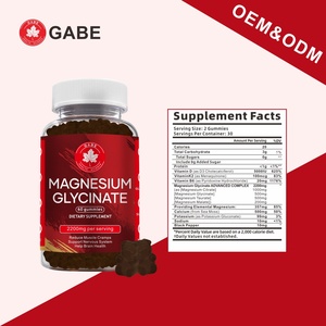 Complément alimentaire en gommes, glycinate de magnésium en gommes pour adultes, santé des os et des dents, renforcement de l'immunité, compléments alimentaires en gros, vitamines - Product Image 3