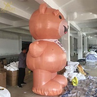 Décoration sur le thème des dessins animés, ours gonflables. Ours en peluche gonflable personnalisé pour une fête sur le thème des anniversaires