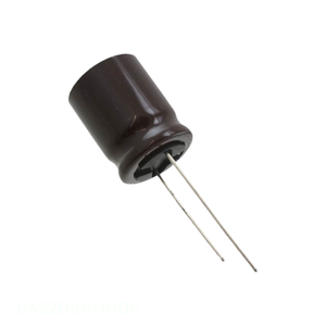 ตัวเก็บประจุแบบมีรูผ่านรู UAS2D101MHD6 20% uF 100 uF แบบรัศมี200V - Product Image 1