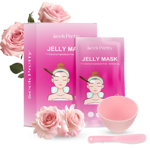 Soin de la peau biologique Party Home Spa Peel off Curcuma Miel Thé vert Avoine Masque rafraîchissant Poudre Acide Hyaluronique Masque de gelée - Product Image 2