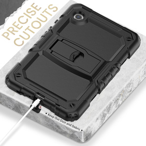 Funda protectora de soporte de 3 capas para <span class=keywords><strong>Samsung</strong></span> para <span class=keywords><strong>Galaxy</strong></span> <span class=keywords><strong>Tab</strong></span> <span class=keywords><strong>A7</strong></span> Lite A9 A11, funda resistente para tableta resistente para niños, hecha de duradera - Product Image 3