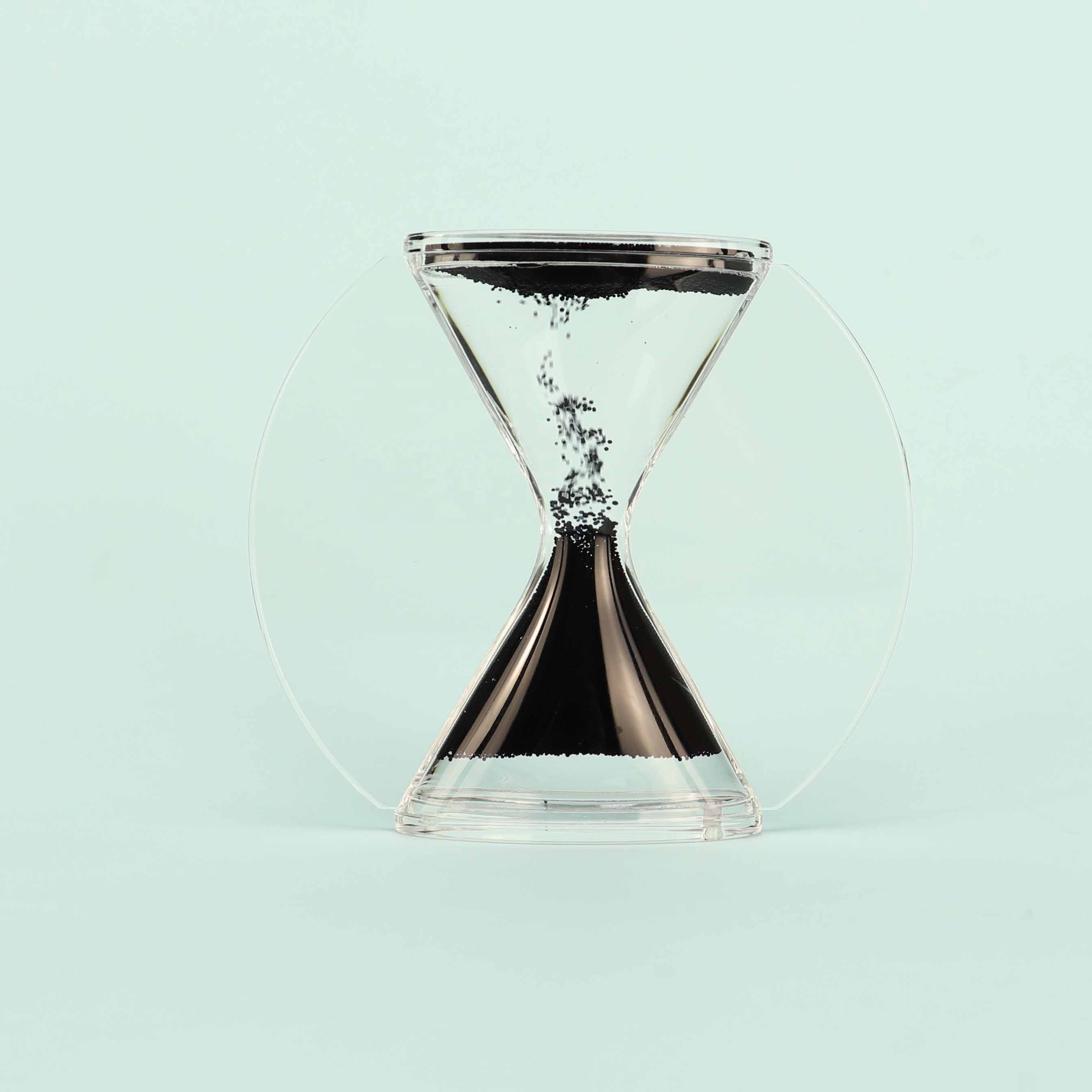 Plastic Acrylic Upward Contra Liquid Water Oil Liquor Liquido Liquida Fluid Sand Timer Glass Clock Hourglass From Bottom To Top