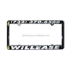 Porte-plaque d'immatriculation en acier, couvercle de plaque d'immatriculation américain personnalisé bon marché - Product Image 4