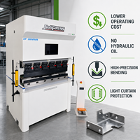 Presse plieuse électrique à double servo de 40 tonnes et 1250 mm, machine de pliage CNC compacte pour la fabrication de tôles