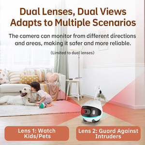 Cámara para Mascotas con Batería de Alta Capacidad, Robot HD WiFi de Doble Modo, Cobertura para Toda la Casa, Sin Necesidad de Enchufe, Interactiva - Product Image 4