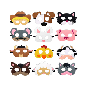 Máscara <span class=keywords><strong>de</strong></span> fieltro <span class=keywords><strong>de</strong></span> <span class=keywords><strong>animales</strong></span> <span class=keywords><strong>de</strong></span> dibujos animados <span class=keywords><strong>para</strong></span> niños Favores <span class=keywords><strong>de</strong></span> fiesta <span class=keywords><strong>para</strong></span> Safari Petting Zoo Farmhouse Jungle Themes Regalos <span class=keywords><strong>de</strong></span> cumpleaños Día <span class=keywords><strong>DE</strong></span> LOS Inocentes - Product Image 4