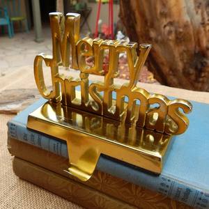 Gold Finished Low Price Metal <b>Stocking</b> <b>Holder</b> - Product Image 2