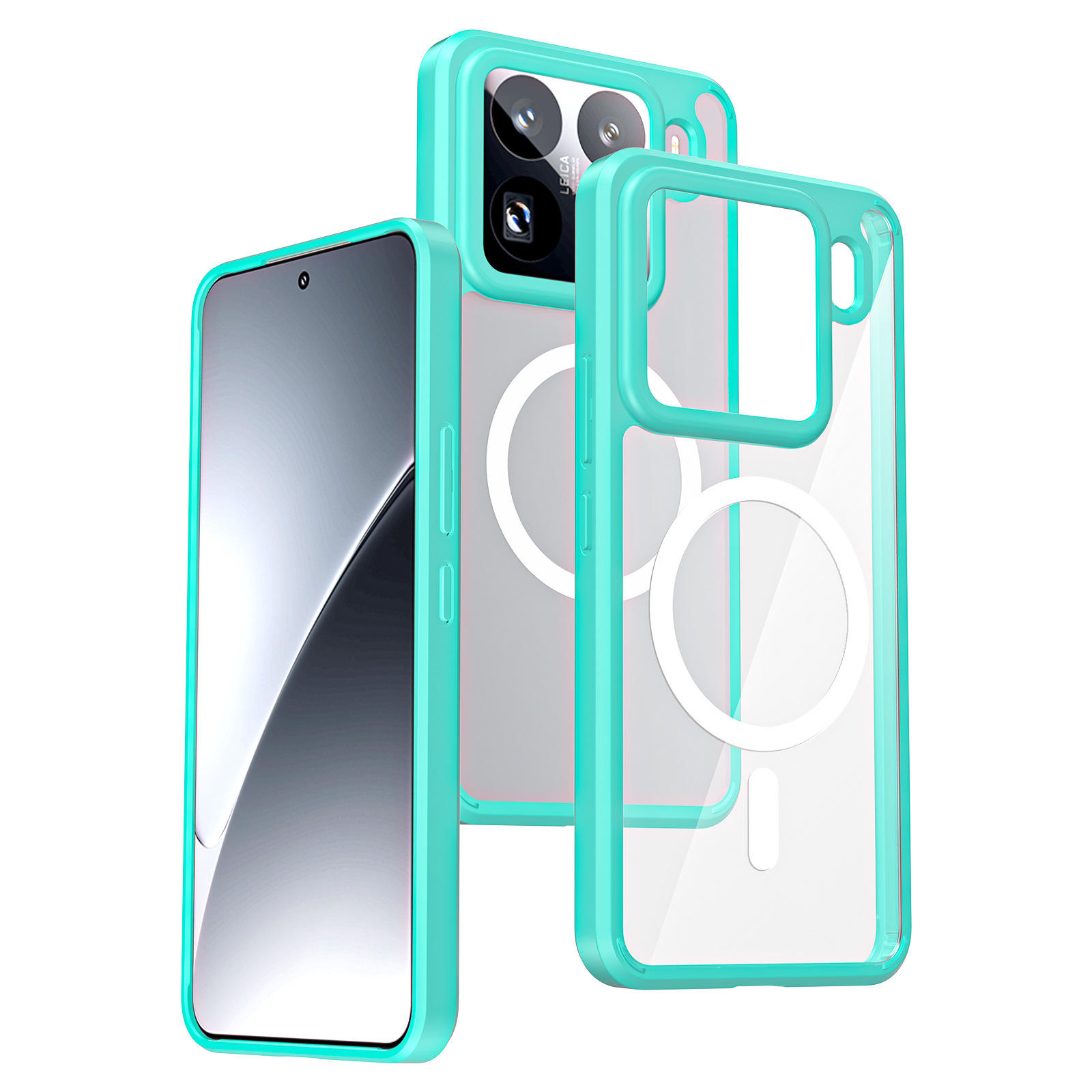 Green border + transparent + magnetic attraction