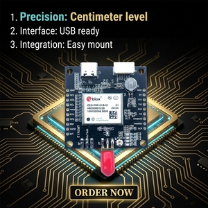Shenglianxin บอร์ด GNSS ระดับเซนติเมตรมี02B/02B/0ดิฟเฟอเรนเชียลส์ Zed-F9P-01B///0 - Product Image 1