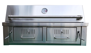 Barbecue de cuisine d'extérieur en acier inoxydable Barbecue à charbon de bois Hauteur réglable Conception sans fumée pour usage domestique - Product Image 4