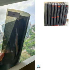 <span class=keywords><strong>Film</strong></span> teinté statique 5% VLT pour vitres, effet unidirectionnel, contrôle de la chaleur, amovible, réutilisable, anti-UV, pour teinture de vitres auto DIY - Product Image 1