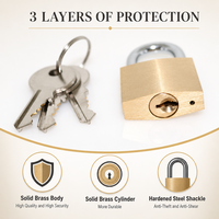 Cadenas en laiton de 30 mm, économique, anti-coupure, anti-rouille, de bonne qualité, cadenas diamant