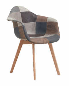 <span class=keywords><strong>Sillón</strong></span> <span class=keywords><strong>tapizado</strong></span> de tela cómoda para salón, comedor para silla de ocio, sala de estar - Product Image 4