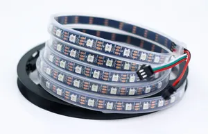 WS2812b 주소 지정 가능한 smd 5050 RGB led 픽셀 스트립 라이트 60leds/m IP20