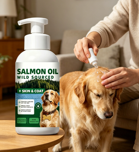 Huile de saumon sauvage pour chiens et chats |   Complément d'acides gras oméga <span class=keywords><strong>3</strong></span> de 8,45 oz pour une peau saine et un pelage brillant - Product Image 6