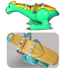Sillón Dental <span class=keywords><strong>Pediátrico</strong></span> con Diseño de Dinosaurio, de Plástico y Metal, Encantadora Unidad Dental Pediátrica, Equipo Dental Eléctrico, 2 Taburetes para Dentistas - Product Image 2