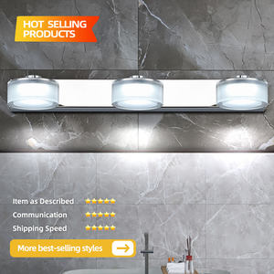 Lámpara de Pared Moderna de Metal para Interiores, Estilo Europeo, para Dormitorio, Cabecera, Decorativa, LED, de Vidrio - Product Image 3