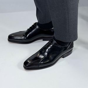 Newly Designed Luxurious Handmade Men's Wedding and Business Formal <b>Shoes</b> in Black Color <b>Height</b> <b>Increasing</b> Anti-slip Waterproof - Product Image 3