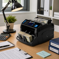 Compteuse de billets 2830D avec détection UV, MG, IR, MT et CIS unique, trieuse de devises multi-devises pour petites entreprises et magasins