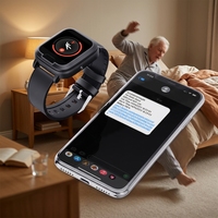 Smartwatch 4G per Anziani con Rilevamento Cadute, GPS, SOS, Monitoraggio Frequenza Cardiaca, Impermeabile IP67, Braccialetto per Anziani
