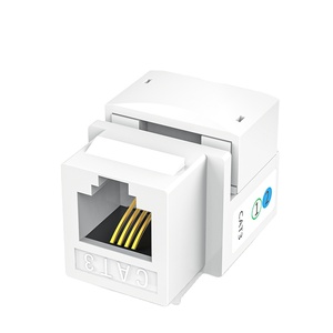 Connecteur modulaire non blindé CAT3 Keystone Jack de haute qualité Module <span class=keywords><strong>Ethernet</strong></span> RJ11 plaqué or pour plaque murale/câble LAN <span class=keywords><strong>Ethernet</strong></span> - Product Image 1