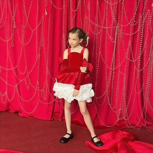 Abito da Principessa <span class=keywords><strong>Nero</strong></span> Retrò all'Uncinetto con Bretelle per <span class=keywords><strong>Bambina</strong></span>, Elegante Abito Formale da Designer per Compleanno e Sfilata - Product Image 6