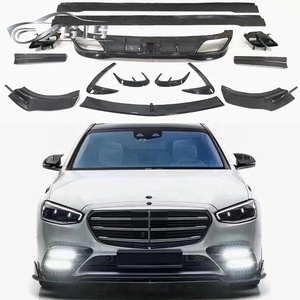 W223 Cơ Thể Kit Phù Hợp Cho S Class W223 Thể Thao Để Người Đàn Ông Phong Cách Chất Liệu Sợi <span class=keywords><strong>Carbon</strong></span> 2020 Năm Lip Khuếch Tán Bên Váy Cho S W223 - Product Image 3