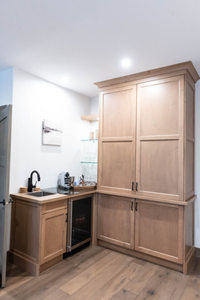 Mueble Barra de Bar Personalizado CANA Shaker, Precio de Fábrica, Estación de Bebidas Modular para el Hogar con Almacenamiento de Vino y Puertas de Vidrio - Product Image 4