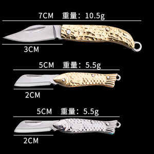 Coltello Tascabile Pieghevole <span class=keywords><strong>in</strong></span> Acciaio Inox, Multifunzione, Portachiavi DIY, Apribottiglie per Campeggio e Attività all'Aperto - Product Image 2