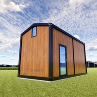 Maison préfabriquée triangulaire de 20 pieds, conteneur loft, maison en verre, garage, chalet, motel, projet de maison