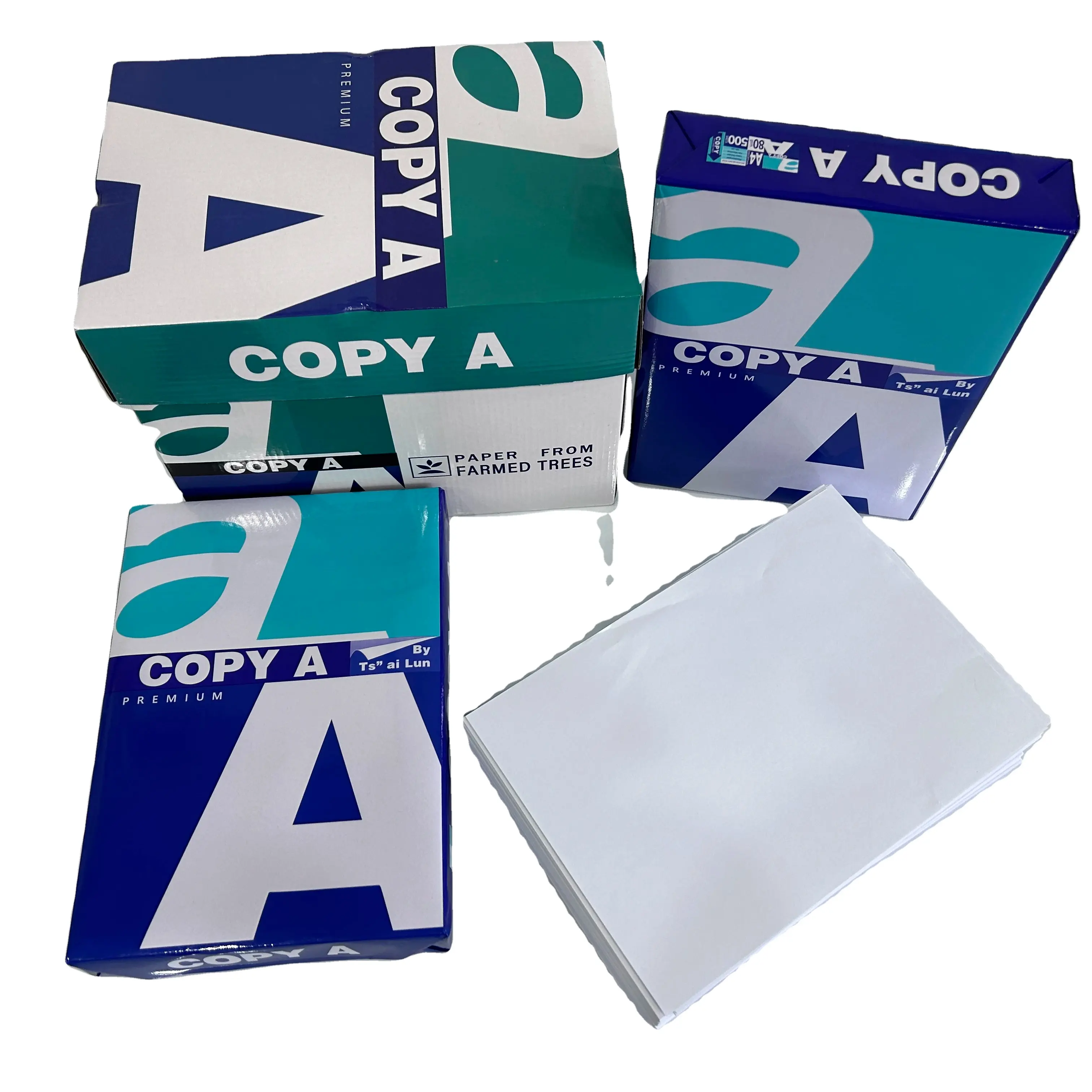 Copie recto verso de haute qualité Copie A Papier d'impression format A4 500 feuilles-80GSM Dimensions 8.3 "x 11.7"