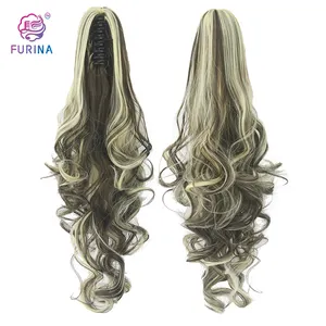 Top quality well curly elastic band ponytail holder hair accessory ponytail hair extensions practical ponytail hair for gril