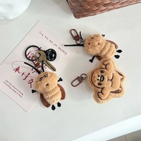 Ornement en peluche de cafard amusant, adorable poupée décorative pour sacs à dos et sacs, jouet en peluche créatif à suspendre pour filles et garçons