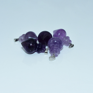 Colgante de seta de <span class=keywords><strong>cristal</strong></span> de piedra Natural al por mayor de fábrica <span class=keywords><strong>9</strong></span> colores estilo clásico Unisex para cadena de cuerda de compromiso para fiesta de boda - Product Image 1
