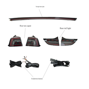 Feux arrière LED à prix d'usine chinois Zhenshi, nouveau design de chaîne d'étoiles modifiée, 6000 lm pour <span class=keywords><strong>Tesla</strong></span> <span class=keywords><strong>Model</strong></span> <span class=keywords><strong>3</strong></span>/Y 2021-2023 - Product Image 2