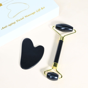 Xiuyan Black Jade Roller Gua Sha Set Masseur Facial avec Boîte Magnétique - Product Image 3