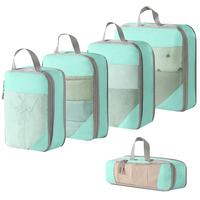 Ensemble de sacs organisateurs extensibles pour accessoires de voyage, 5 pièces, cubes de compression pour bagages, organisateurs de valises