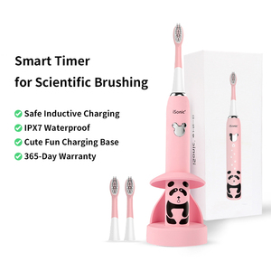 <span class=keywords><strong>Brosse</strong></span> à dents électrique intelligente pour enfants, dessin animé Sonic, 2 têtes de <span class=keywords><strong>brosse</strong></span>, charge sans fil, support de charge, étanche IPX7, 3 modes - Product Image 3